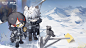 #明日方舟# #朝陇山# #朝陇山壁纸#
Sidestory[风雪过境]已经快要过半，兔兔在谢拉格也已经玩了一周啦~
特意拍摄了干员银灰灵知丹增和博士的合影！兔兔很努力地让大家同框咯~ ​​​​