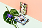 L'Atelier Rouge时尚品牌花卉和植物灵感的VI视觉设计