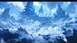 qiuling6689_Ice_and_snow_islands_suspended_in_the_air_blue_ice__92854418-9956-4d7c-bb9d-24fce2e64e8a