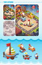 game 2D cartoon concept art ILLUSTRATION  casual mobile games Game Art Character design  props