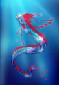 Regalecus glesne Oarfish by Fany001插画