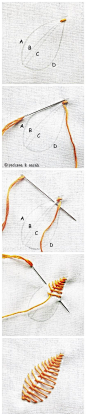 教你常用刺绣针法大全！妹纸们自己看，马了慢慢学！（转）
