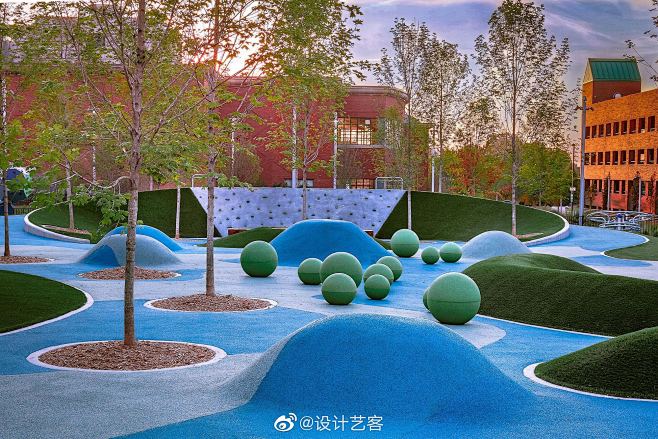 景观设计，国外儿童活动场地参考一组…|景...