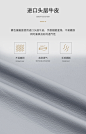SW 现代简约轻奢皮床1.5米双人床小户型意式极简真皮床实木软包床-tmall.com天猫