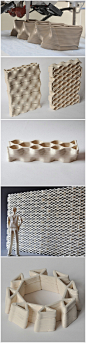 3D打印砖：建材砖的发展方向

3D打印技术正在蓬勃兴起，重要的应用领域之一就是建筑设计。Design Lab Workshop创始人、荷兰设计师Brian Peters折腾3D打印技术已经有几年时间，最近他对一台3D打印机进行了改造，对打印头进行了改造，从而可以打印建材瓷砖，他希望有朝一日3D打印机可以用在砖厂里面，实现大规模生产，届时3D打印机将成为一间便携式砖厂：几台打印机在现场同时工作，就地取材，不一定是陶瓷，水泥、混凝土等其他建材一样可行。
目前Peters用这台打印机打印一块砖需要15分钟，显