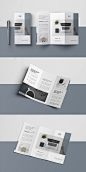 Minimal Trifold Brochure #trifold #brochure #template #indesign #brochuretemplate #templates