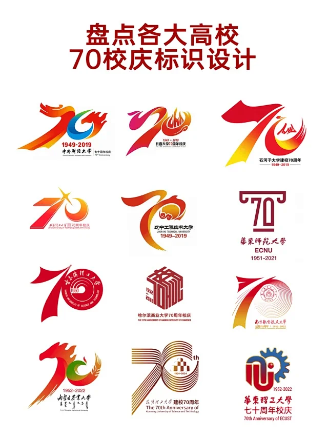 周年庆Logo设计赏析三 - 小红书-花瓣网