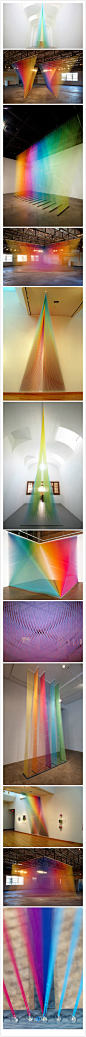 充满未来感的编织视觉特效：来自墨西哥艺术家Gabriel Dawe