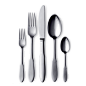 丹麦Georg Jensen Mitra 法冠系列 刀叉匙 五件式礼盒