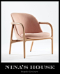NEVA Lounge Chair Trimmed | Nina's House Bespoke Furniture