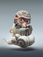 Little monkey, Xutao Ming : I like some lovely things so I made this design.<br/>This is also my homework from zhelong xu online courses.<br/>Hope you like it.