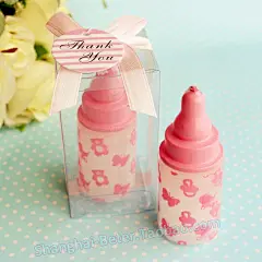  Beter Gifts® http://shanghai-beter.taobao.com #Wedding Décoration#  #定制婚礼# #蛋糕蜡烛# #小蜡烛#  #candles#  粉色奶瓶小蜡烛LZ042浪漫宜家 满月礼品party宝宝生日派对礼物