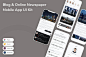 资讯博客和在线报纸移动应用APP UI KIT (FIG,PSD,SKETCH,XD)