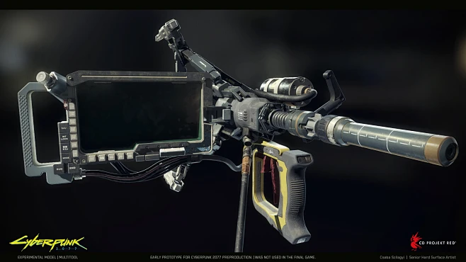 Cyberpunk 2077 - Militech Mk.31 HMG, Csaba Szilagyi : Concept art by ...