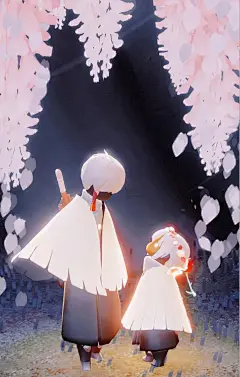 其中包括图片：sky 光遇正櫻壁紙