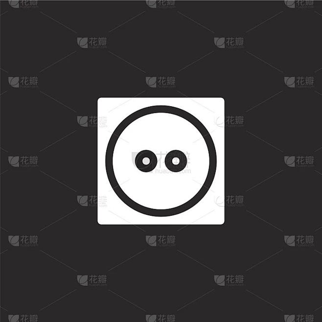 中等图标。用于网站设计和手机、应用程序开发。Medium icon from filled laun素材-花瓣网