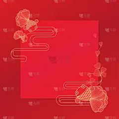 矢量设计的金鱼和图案。