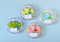 Paramecium Brooches