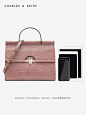 CHARLES＆KEITH2019秋季新品CK2-50780936鳄鱼纹印花手提单肩包女-tmall.com天猫