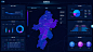 大数据可视化大屏端界面