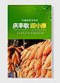 中国农民丰收节庆丰收迎小康玉米主题绿色风格
