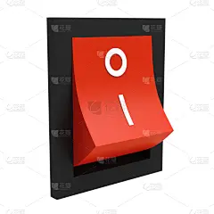 开关,电缆,正面视角,形状,能源,符号,塑胶,电源,想法,白色