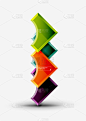 geometrical 3d shapes background