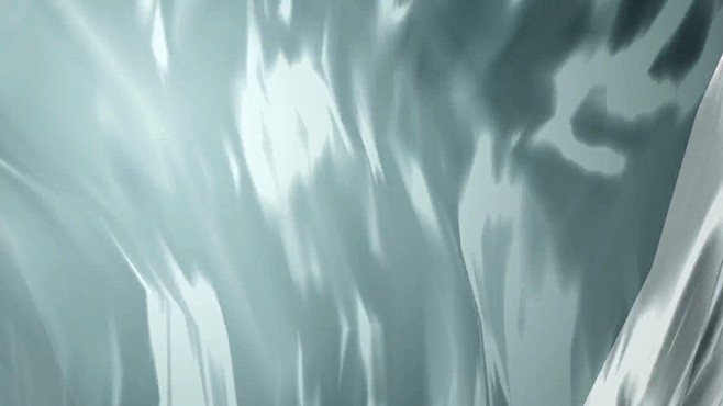 清水抽象的动画背景，浅蓝色的冷色调。