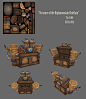 Treasure of the Highmountain Chieftain, Alex Creamer : This is an older piece - a fantart chest for the Highmountain Chieftain race. 

Had a lot of fun trying to get the overall feeling of the highmountain Tauren!

Modeled in 3DS Max and painted in Photos