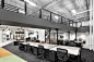 Lebel & Bouliane and Mazen Studio Design Bensimon Byrne's Toronto Office : Chairs by GamFratesi gather on the all-hands area’s oak platform. Photography by Adrien Williams.