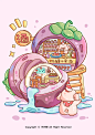 创意小场景插画 _ 水果店铺九宫格_2_你才圆_来自小红书网页版