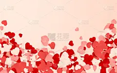绘画插图,情人节,纸,幸福,红色,五彩纸屑,粉色,矢量,白色,动物心脏