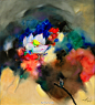 艺术大观黄月花鸟油画 -1