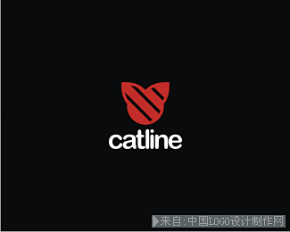 极简以猫为创意logo标志设计欣赏|标志...