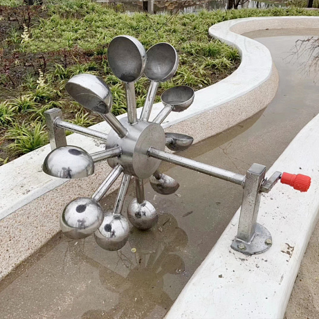 户外沙池儿童大型玩具不锈钢玩水设备阿基米...