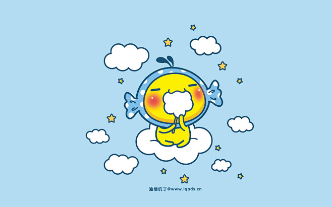 可爱油爆叽丁电脑壁纸～棉花糖