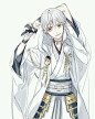 #刀剑乱舞##鹤丸国永#鹤丸的原画作者lzumi画的鹤丸，好帅！！[转推：Izumi @izumi516]