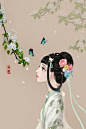 春·梨花_丹娘WD__插画师作品_涂鸦王国gracg.com