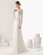 展现纯白色的魅力 ROSA CLARÁ 2014婚纱系列