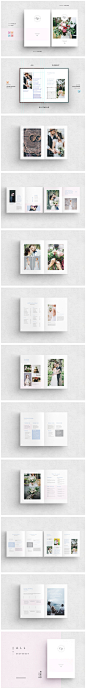 浪漫婚礼主题的杂志模板 Wedding Magazine