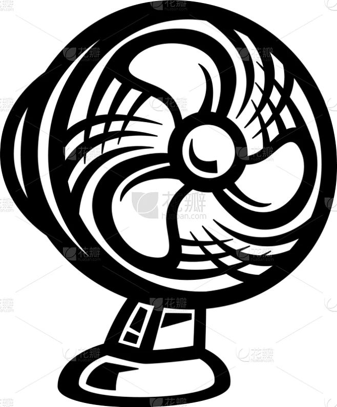 精神振作,电扇,矢量,图像,过热的素材-花瓣网