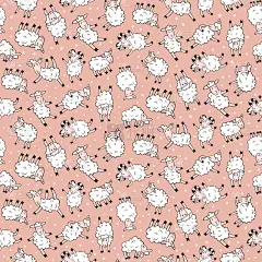 式样,绵羊,儿童,婴儿,白色,粉色,纸,羊毛,可爱的,性格