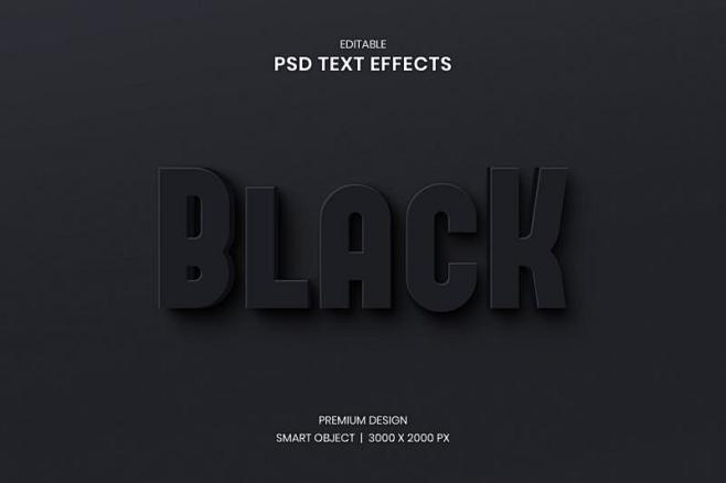 卡通3D立体文字海报logo字体特效样机...