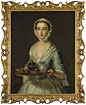 Philip Mercier
BERLIN 1689 OR 1691 - 1760 LONDON
A YOUNG WOMAN CARRYING A TEA TRAY, POSSIBLY HANNAH, THE ARTIST'S MAID