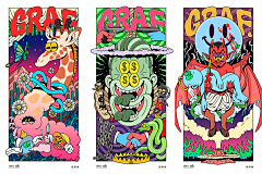 Zoeyy柔依依采集到多风格插画