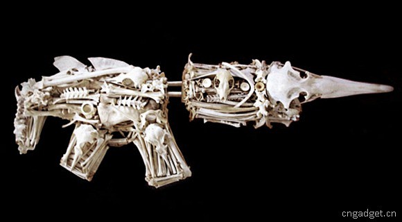 动物骨头制作的枪