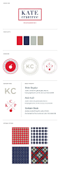 Kate Crabtree Photography Logo and Identity Design Brand Board