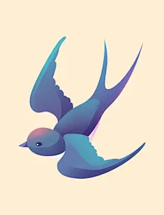 春分春天手绘二十四节气插画燕子元素