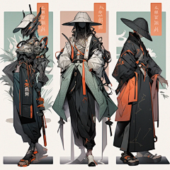 AI-花瓣网|陪你做生活的设计师 | PC侠客古风国风服饰造型参考-淘宝网