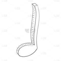 手绘音符元素装饰贴纸SVG5